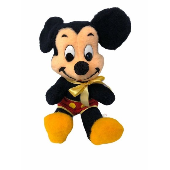 Vintage Mickey Mouse Walt Disney Distributing Co 1960 Plush Stuffed Toy Mice 15 - Picture 3 of 8